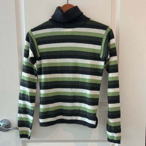 THEORY Striped Cashmere Sweater - Picture 3 of 11